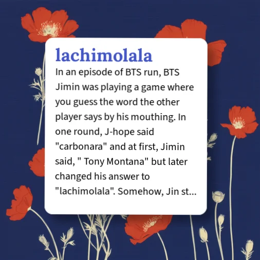 What Does BTS Jimin's Famous 'Lachimolala' Really Mean?